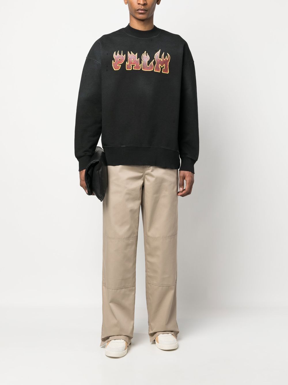 Best Replica Palm Angels Replica reversed waistband chino trousers - Colareps