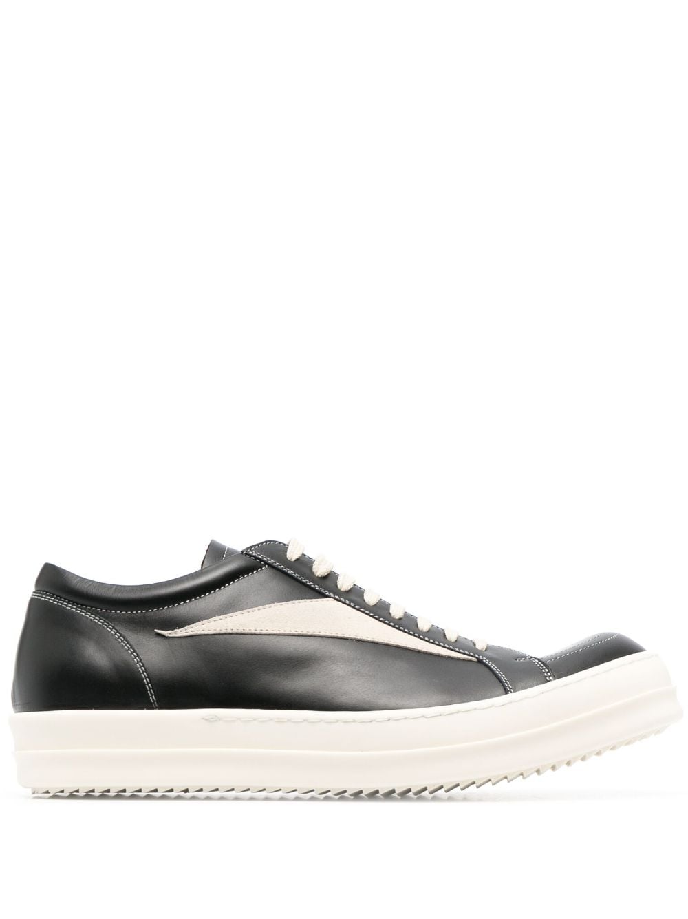 Best Replica Rick Owens Replica Vintage low-top leather sneakers - Colareps