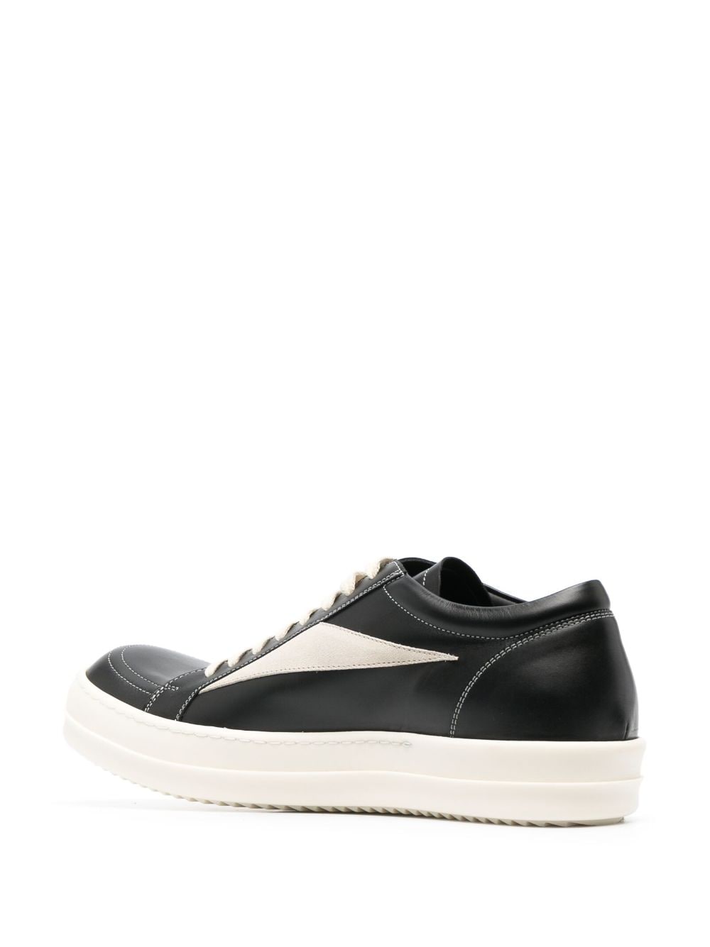 Best Replica Rick Owens Replica Vintage low-top leather sneakers - Colareps
