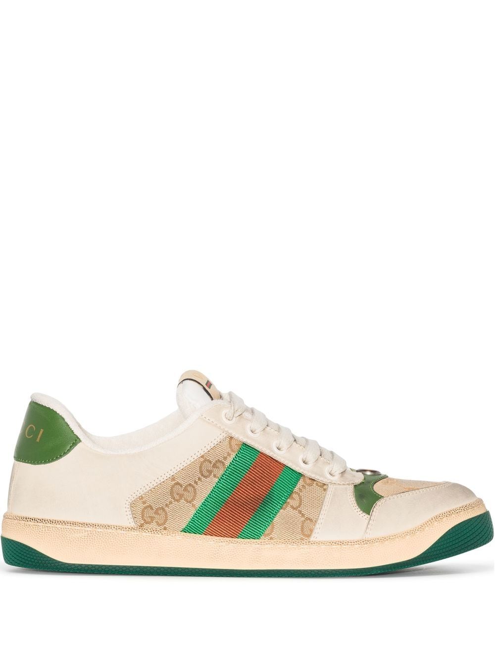 Best Replica Gucci Dupe logo-plaque lace-up sneakers - Colareps