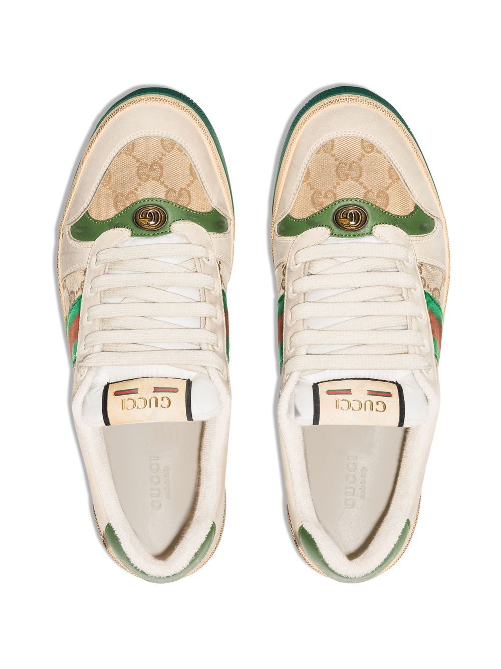 Best Replica Gucci Dupe logo-plaque lace-up sneakers - Colareps