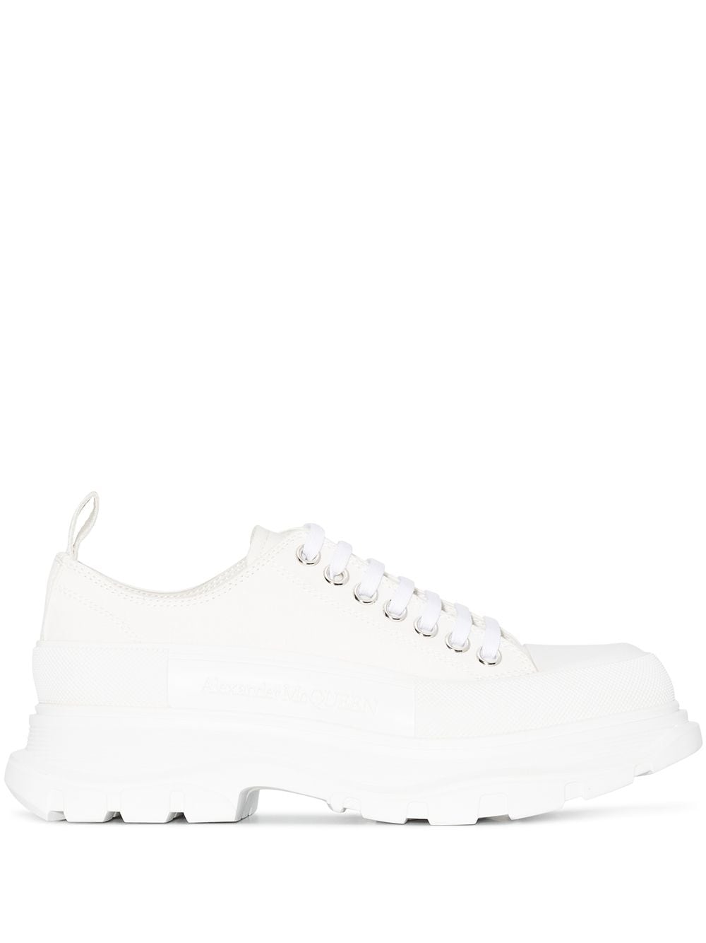 Best Replica Alexander Mcqueen Dupes round-toe cotton sneakers - Colareps