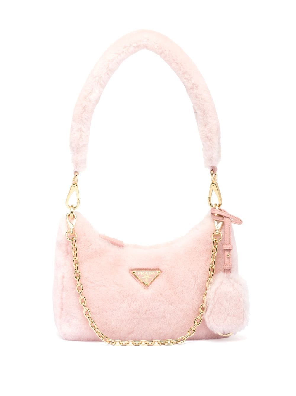 Best Replica Replica Pradas mini shearling shoulder bag - Colareps