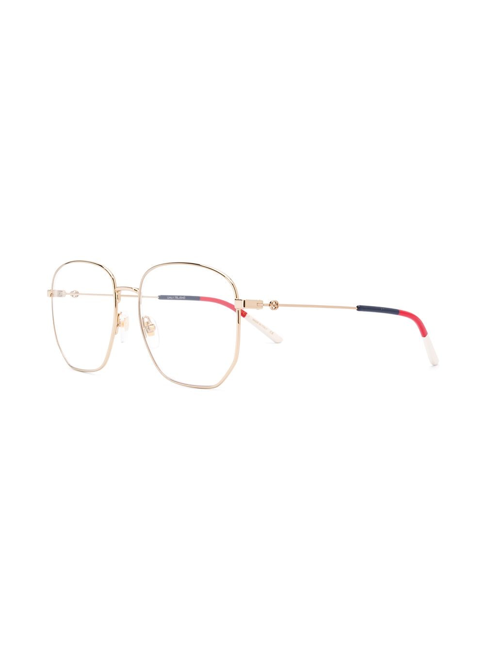 Best Replica Gucci Replica Eyewear Web detail hexagonal-frame glasses - Colareps