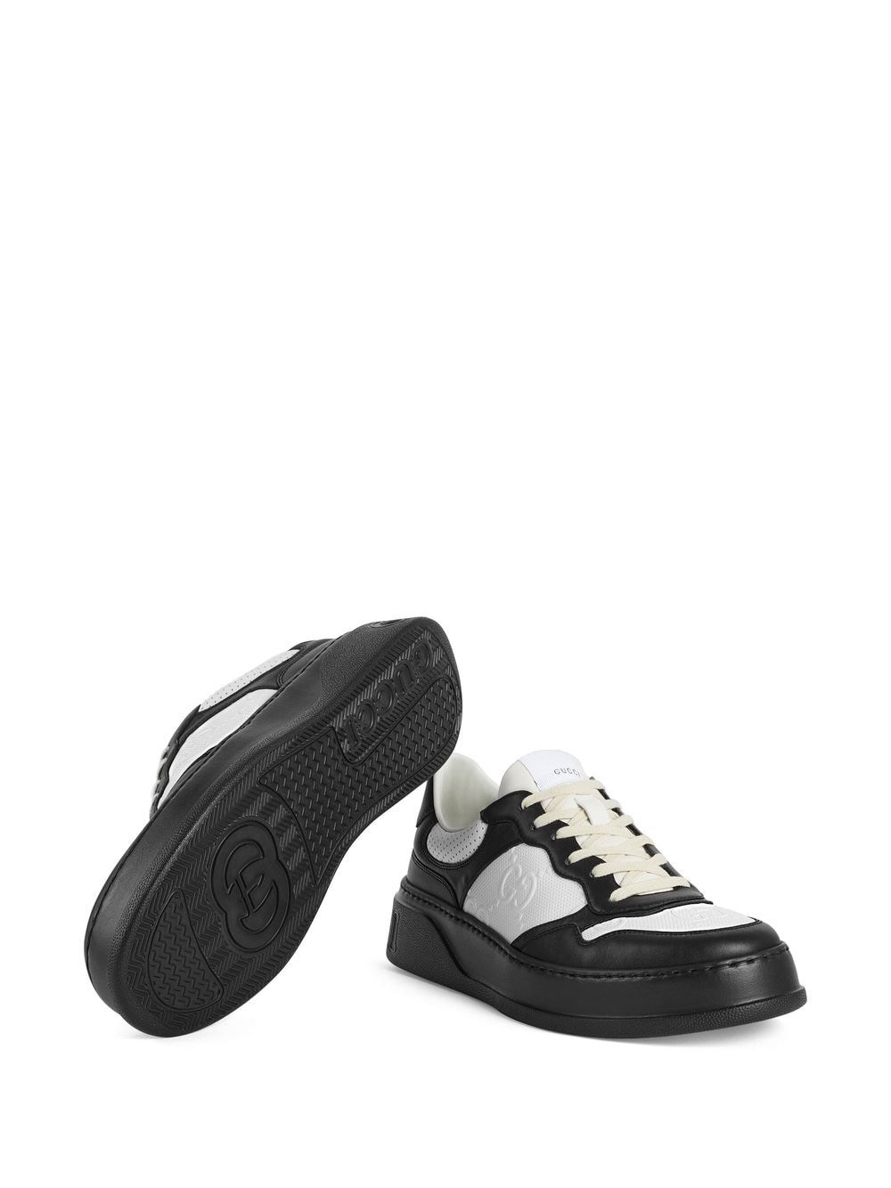 Best Replica Gucci Replica GG embossed low-top sneakers - Colareps