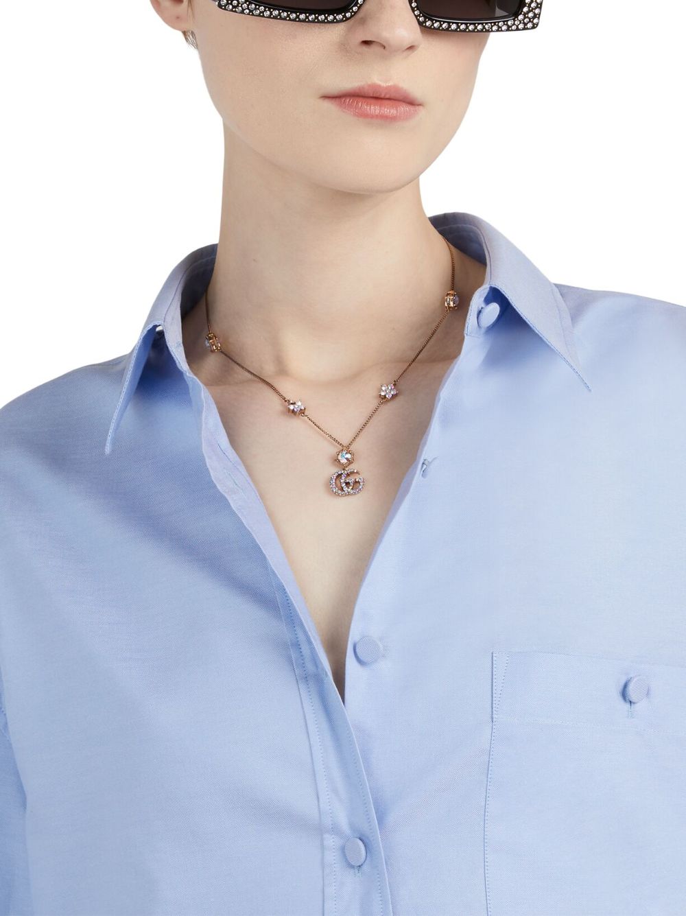 Best Replica Gucci Replica Double G pendant necklace - Colareps