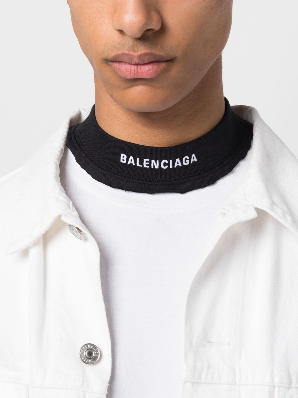 Best Replica Balenciaga Dupes logo-print choker necklace - Colareps