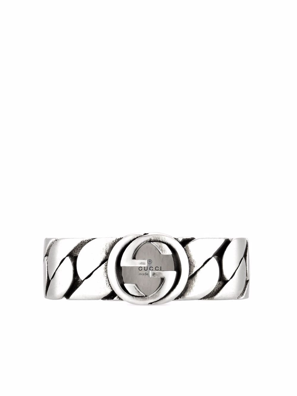 Best Replica Gucci Replica Interlocking G wide ring - Colareps
