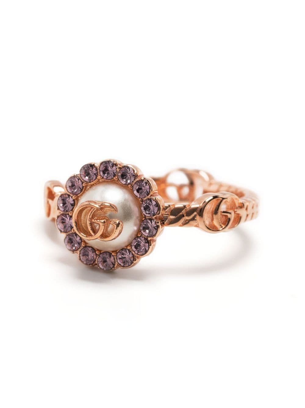 Best Replica Gucci Replica Double G-logo flower ring - Colareps