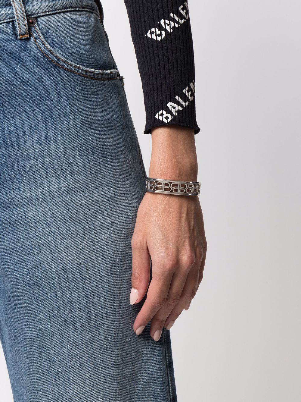 Best Replica Balenciaga Dupes BB metal cuff - Colareps