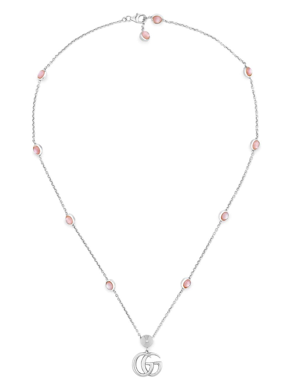 Best Replica Gucci Replica Double G mother of pearl necklace - Colareps