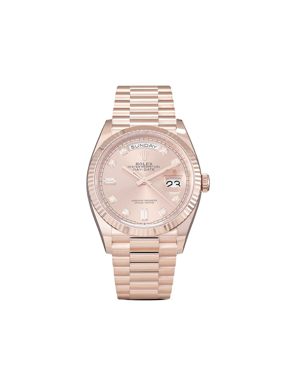 Best Replica Replica Rolex DAY-DATE 36 Oyster, 36mm, eternal rose gold M128235-0009 - Colareps