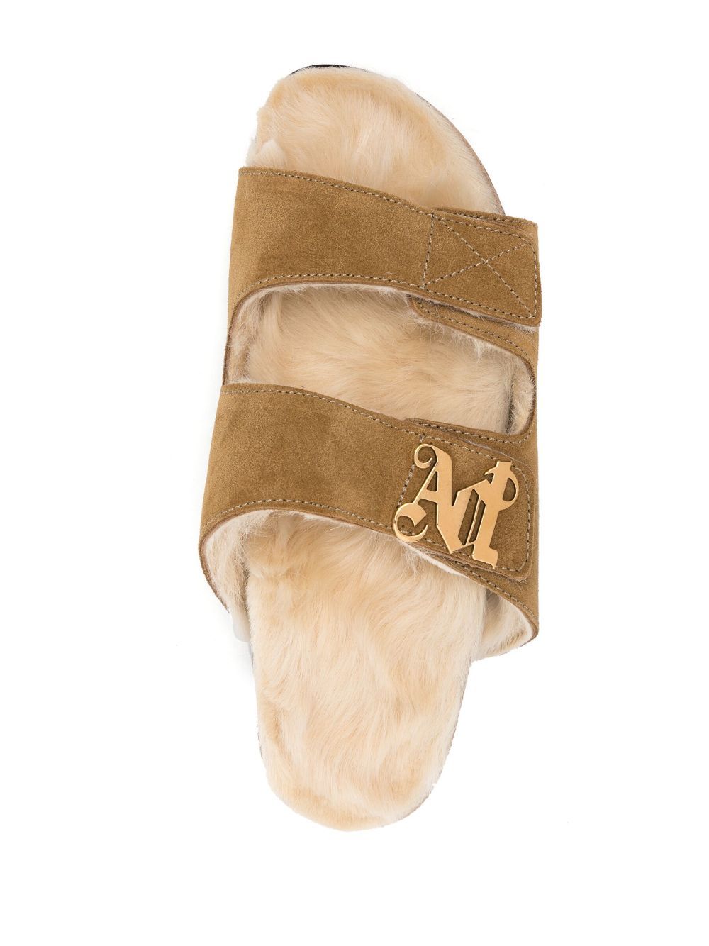 Best Replica Palm Angels Replica logo-plaque suede sandals - Colareps
