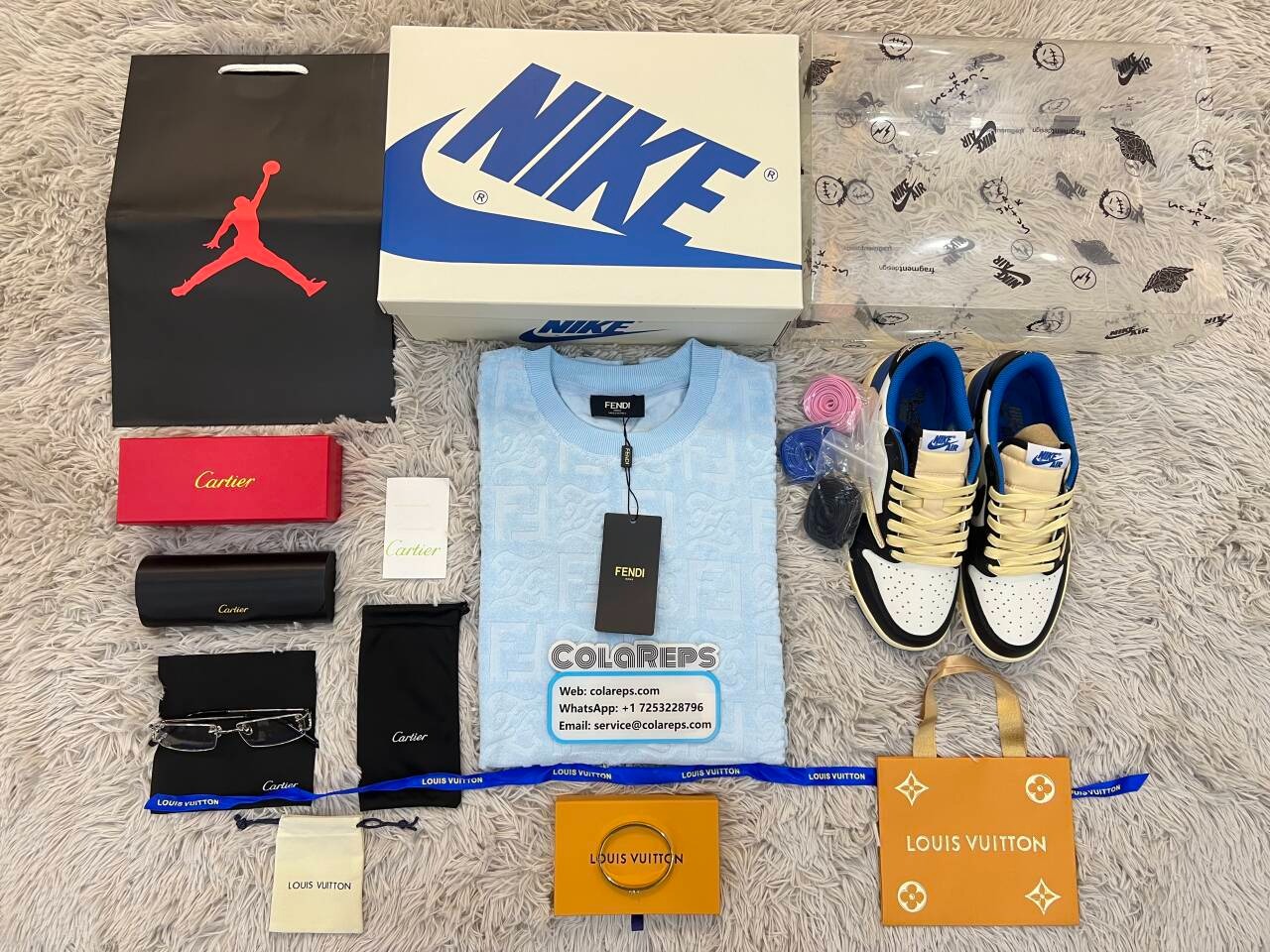 QC Pictures:Best Reps Air Jordan 1 Low TravisScott x Fragment From ColaReps - Colareps