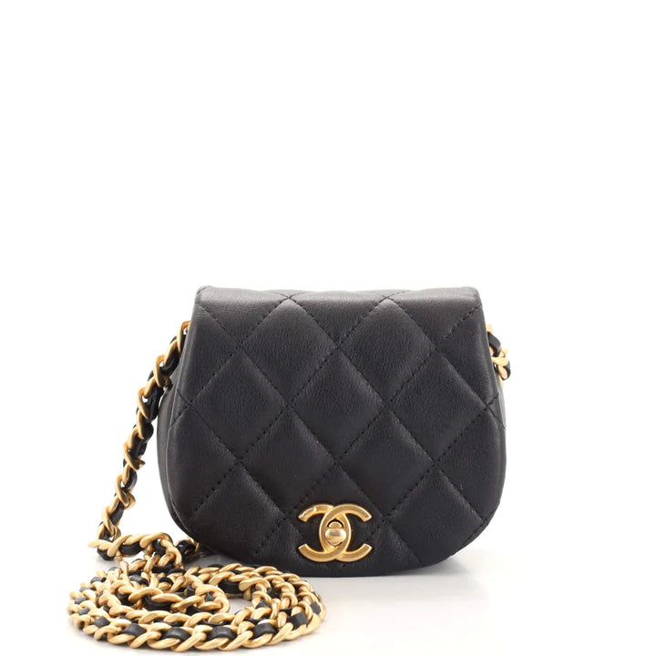 Best Replica Coco Mail Clutch with Chain Quilted Calfskin Mini - Colareps