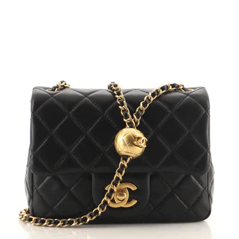 Best Replica Chanel Pearl Crush Square Flap Bag Quilted Lambskin Mini - Colareps