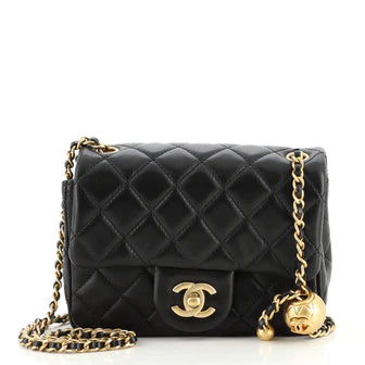 Best Replica Chanel Pearl Crush Square Flap Bag Quilted Lambskin Mini - Colareps
