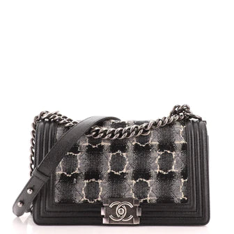 Best Replica Chanel Boy Flap Bag Quilted Tweed with Caviar Old Medium - Colareps