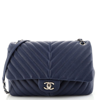 Best Replica Chanel Puffy CC Flap Bag Chevron Caviar Large - Colareps