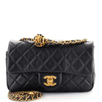 Best Replica Chanel Pearl Crush Flap Bag Quilted Lambskin Mini - Colareps
