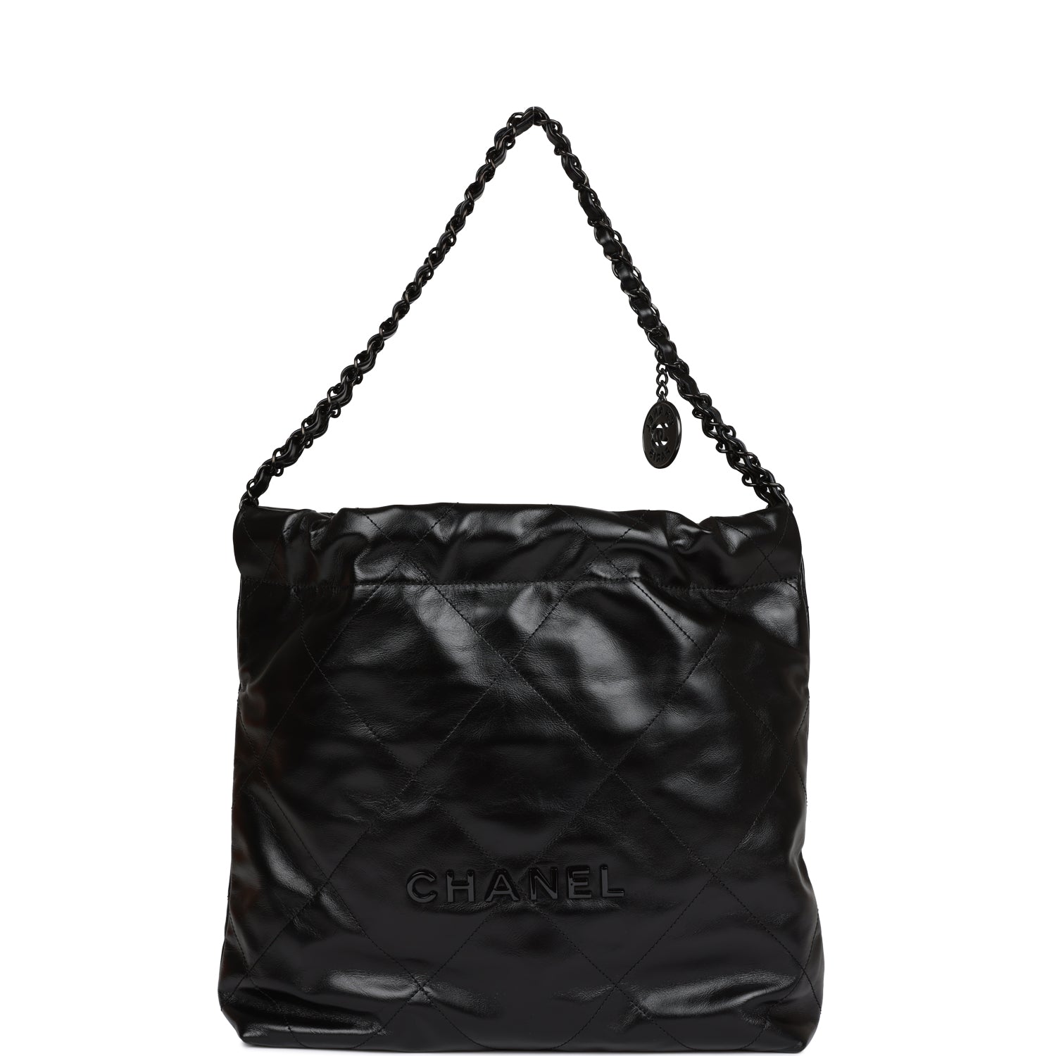 Best Replica Small 22 Bag SO Black Calfskin Black Hardware - Colareps
