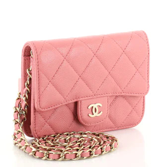 Best Replica Classic Flap Card Holder on Chain Quilted Caviar Mini - Colareps