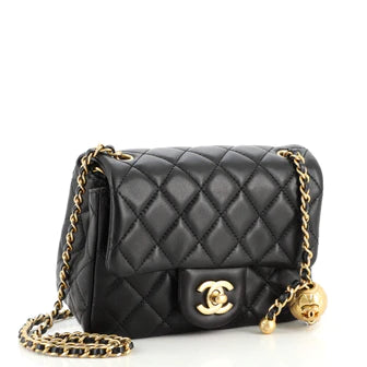 Best Replica Chanel Pearl Crush Square Flap Bag Quilted Lambskin Mini - Colareps