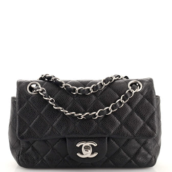 Best Replica Chanel Classic Single Flap Bag Quilted Caviar Mini - Colareps