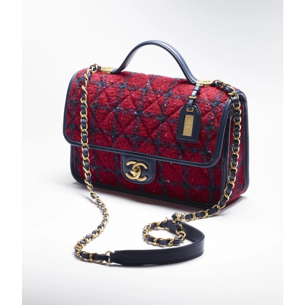 Best Replica [Chanel] CLASSY Magazine Small Top Handle Flap Bag - Colareps