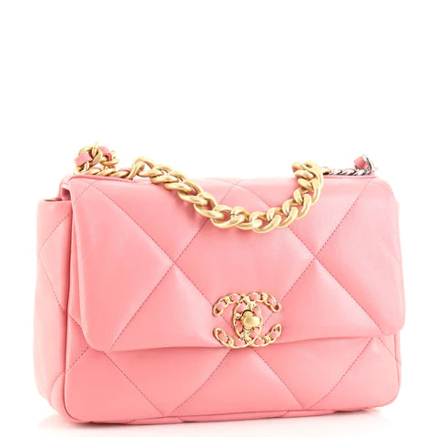 Best Replica 19 Flap Bag Quilted Lambskin Medium - Colareps