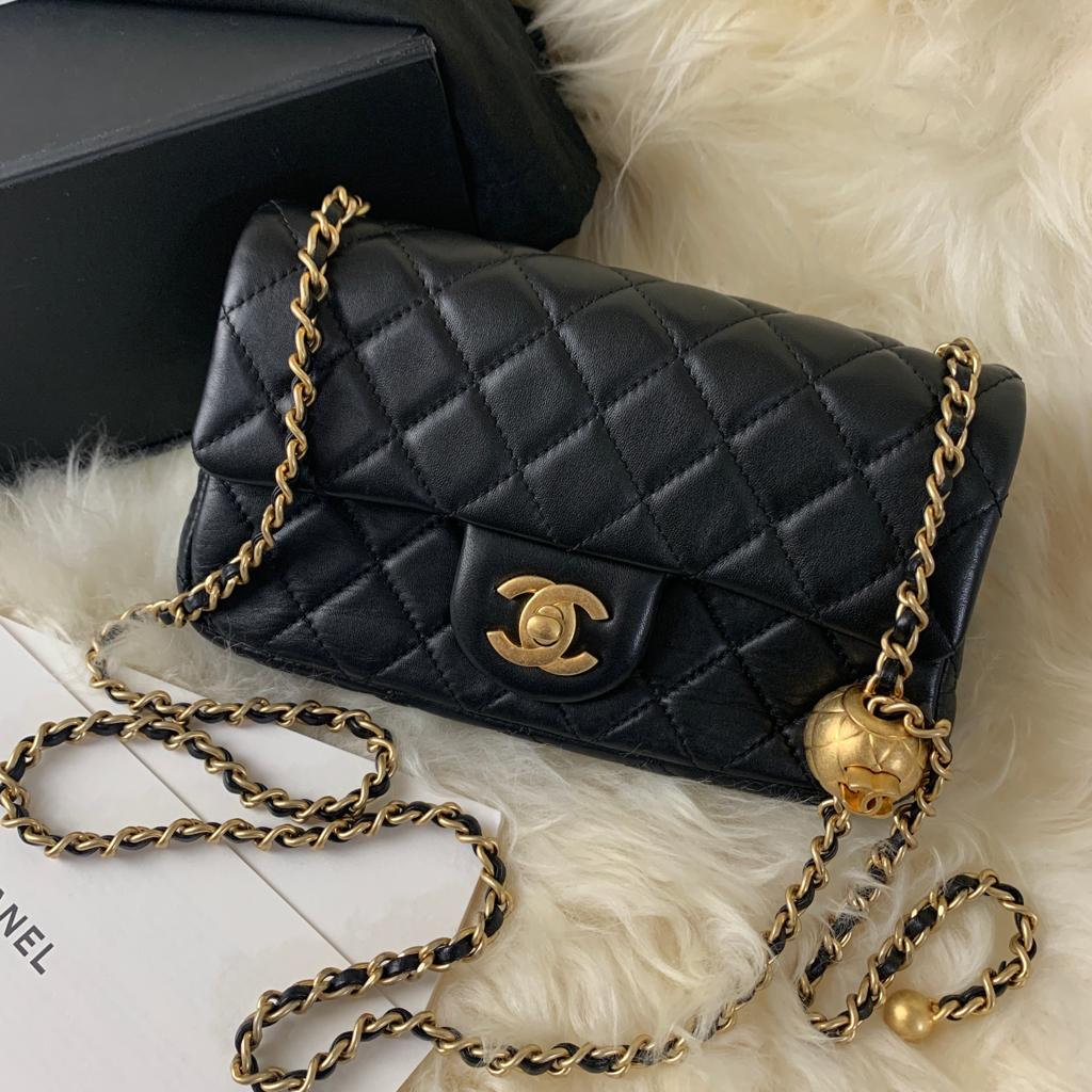 Best Replica 【Weekly Specials】Chanel Pearl Crush Flap Bag Quilted Lambskin Mini - Colareps