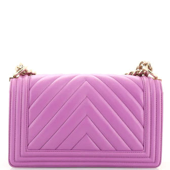 Best Replica Chanel Boy Flap Bag Chevron Calfskin Old Medium - Colareps