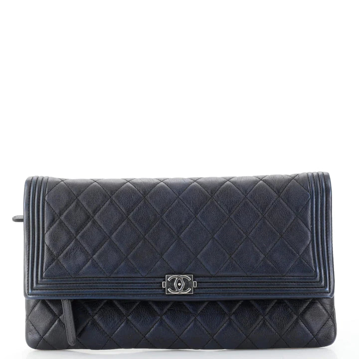 Best Replica Chanel Boy Beauty CC Clutch Quilted Lambskin - Colareps