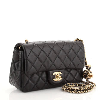 Best Replica Pearl Crush Flap Bag Quilted Lambskin Mini - Colareps