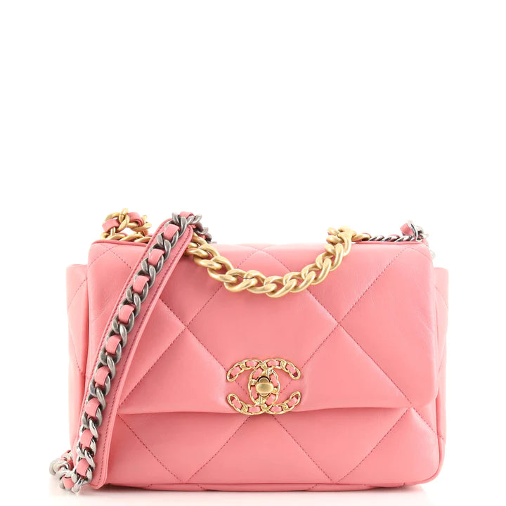 Best Replica 19 Flap Bag Quilted Lambskin Medium - Colareps