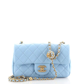 Best Replica Chanel Pearl Crush Flap Bag Quilted Lambskin Mini - Colareps