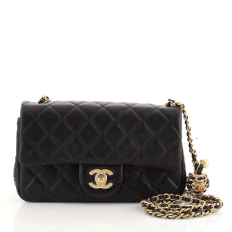 Best Replica Pearl Crush Flap Bag Quilted Lambskin Mini - Colareps