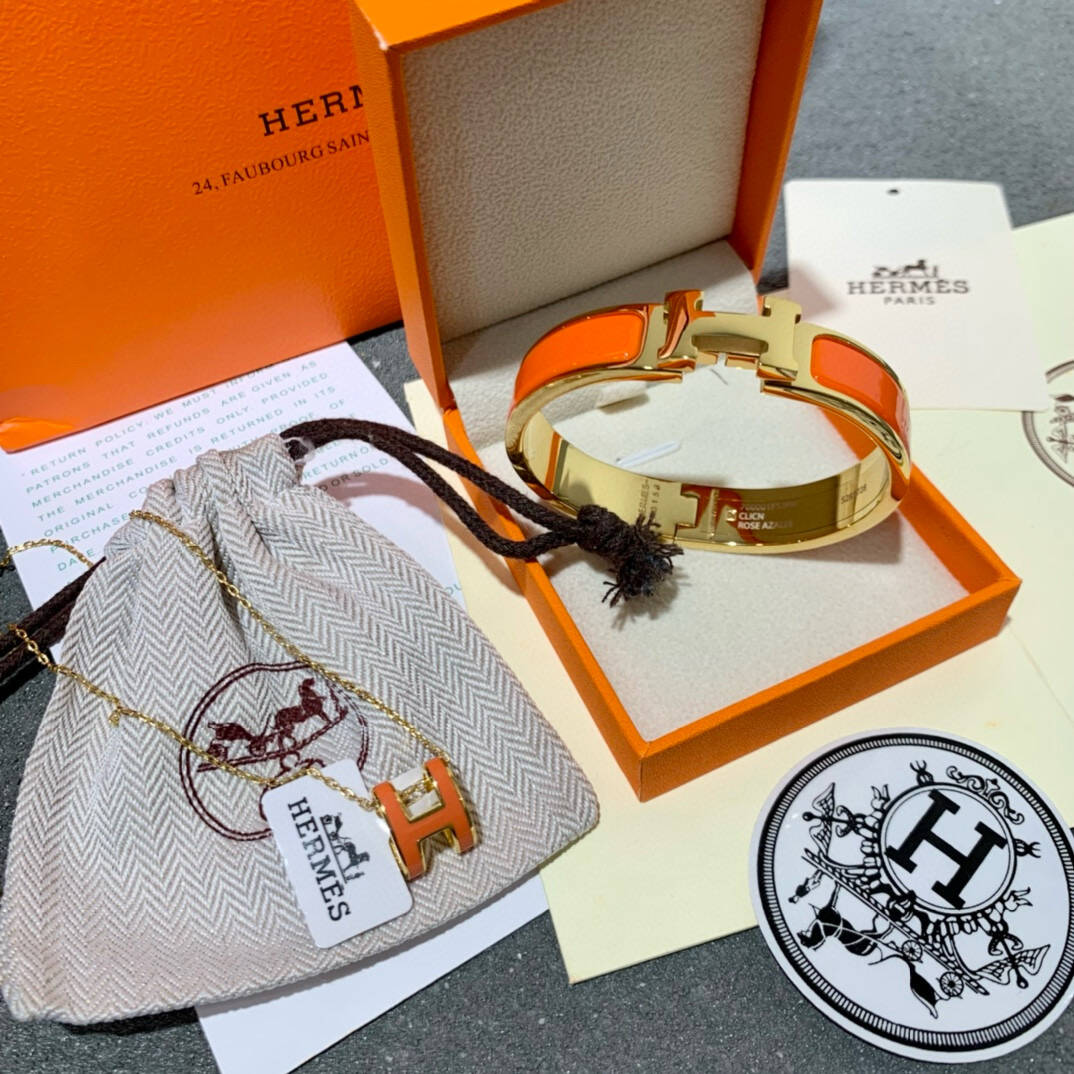 Best Replica Hermès bracelet orange gold - Colareps