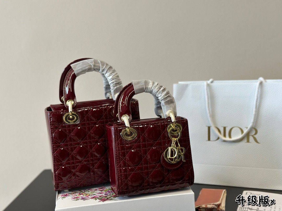 Best Replica Dior patent leather Princess Diana bag - Colareps