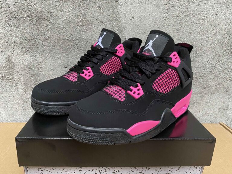 Best Replica Air Jordan 4 Pink Thunder Sneakers For Men And Women - Colareps