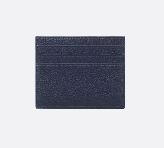 Best Replica Saddle Card Holder Navy Blue Dior Oblique Jacquard - Colareps