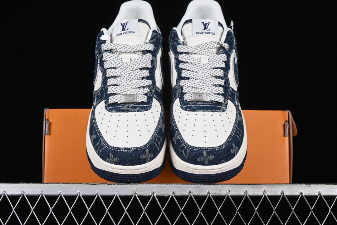 Best Replica Nike Air Force 1'07 Low joint-starry night blue Air Force 1 low-top casual sneakers - Colareps