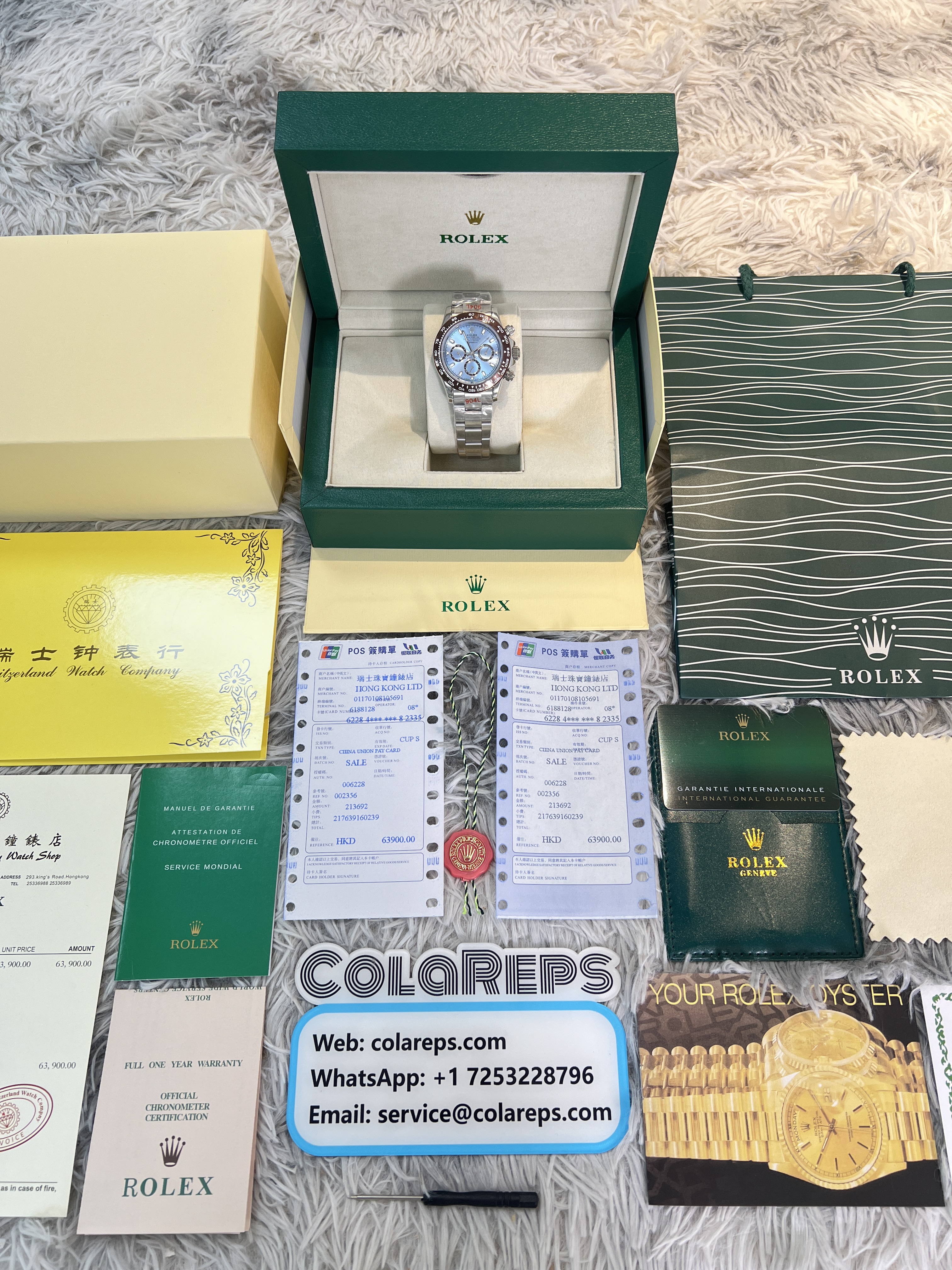 Best Replica Replica Rolex Daytona M116506-0001 1:1 Best Edition BT Factory Light Blue Dial - Colareps