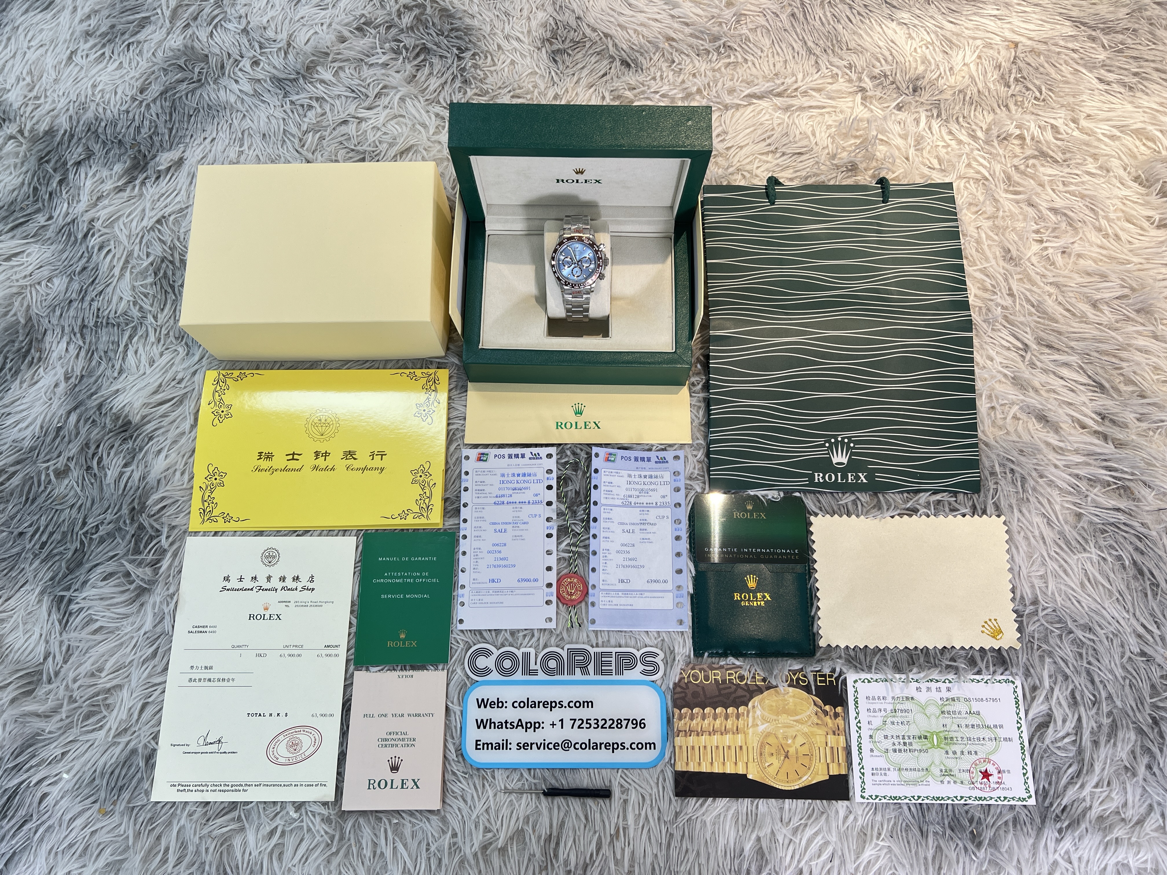 Best Replica Replica Rolex Daytona M116506-0001 1:1 Best Edition BT Factory Light Blue Dial - Colareps