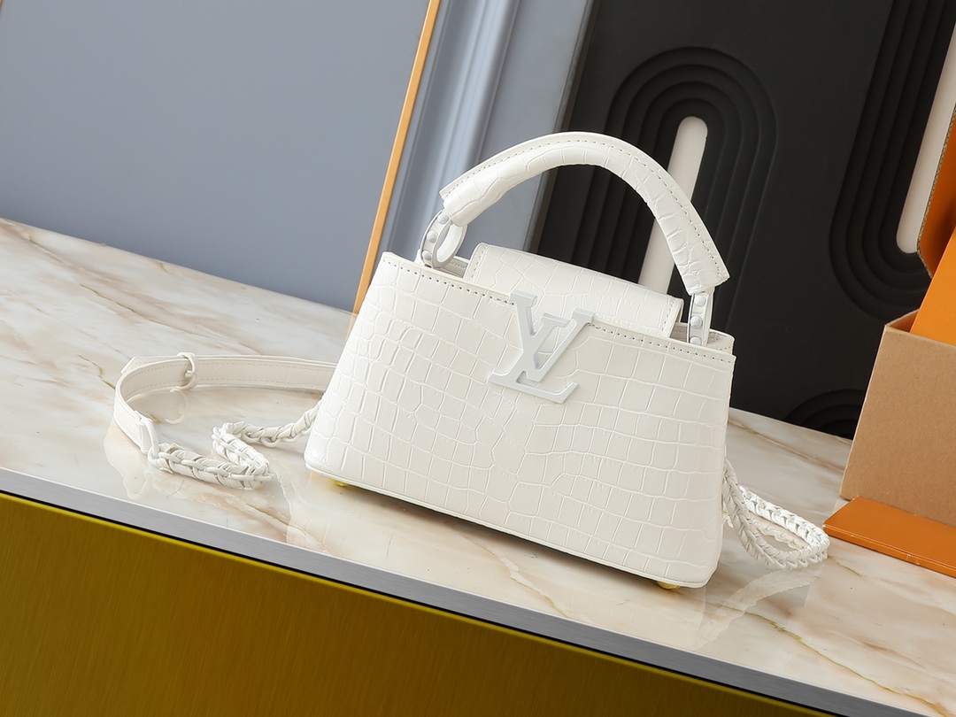 Best Replica Louis Vuitton Capucines mini bag crocodile pattern reps - Colareps