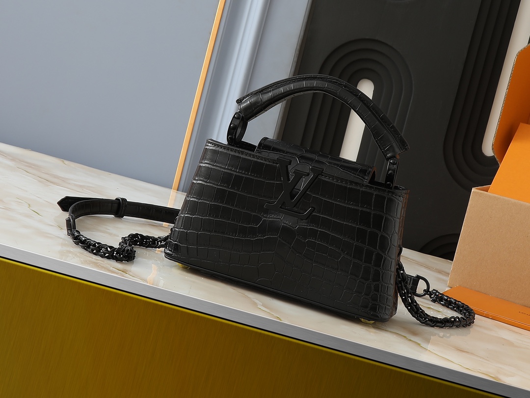 Best Replica Louis Vuitton Capucines Crocodile Pattern Mini Bag reps - Colareps