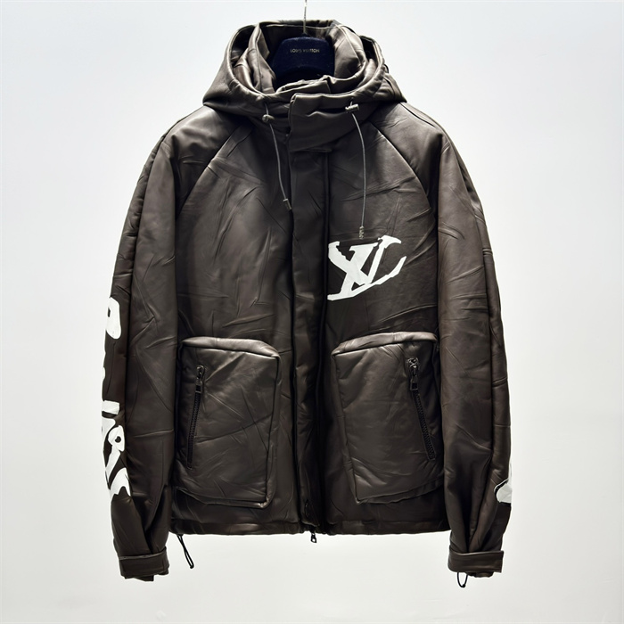 Best Replica 2024fw LV Real Leather Jacket Top Version - Colareps