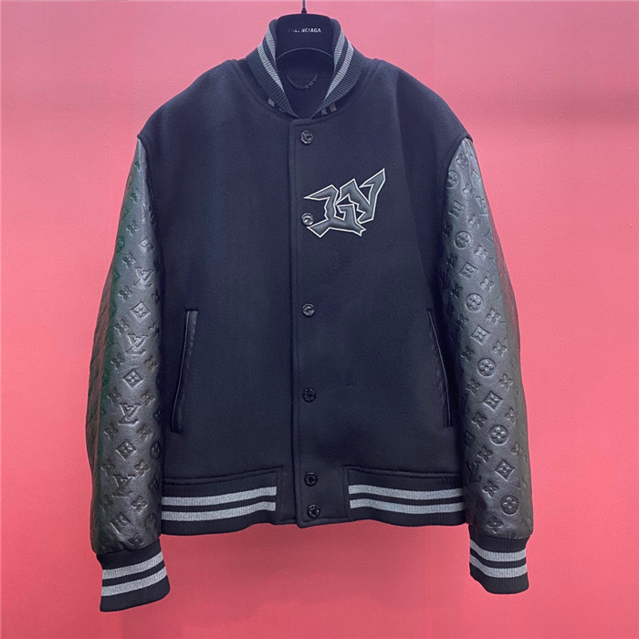 Best Replica 2024ss LV Leather Jacket Top Version - Colareps