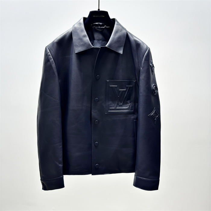 Best Replica 2024fw LV Real Leather Jacket Top Version - Colareps