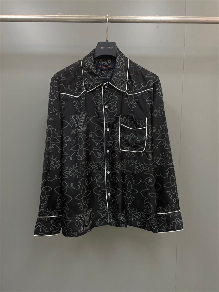 Best Replica 2024fw LV Silk Shirt Top Version - Colareps